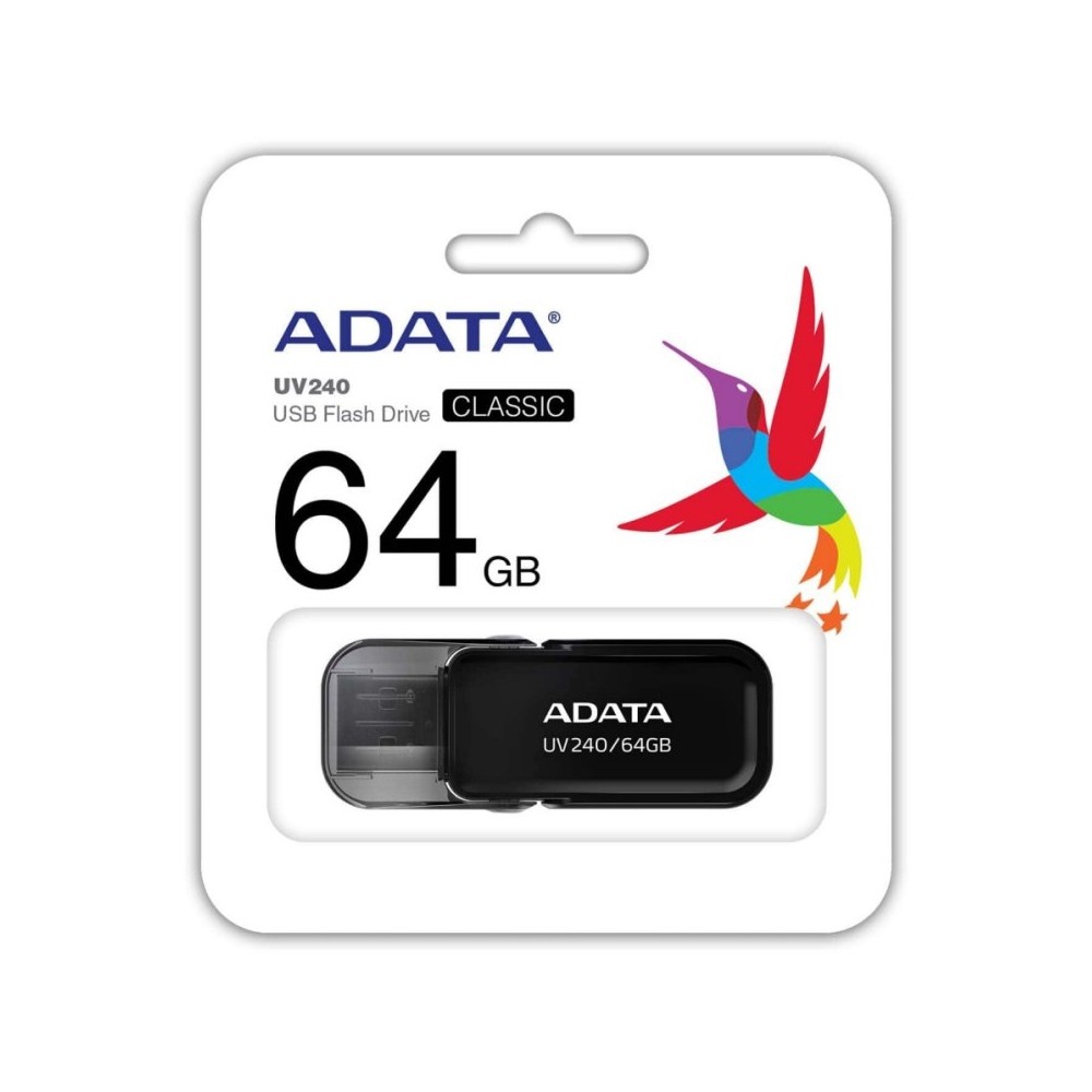 ADATA Lapiz Usb UV240 64GB USB 20 Negro