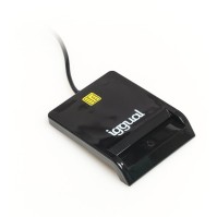 iggual Lector DNI SIP tarjetas ID USB 20 negro