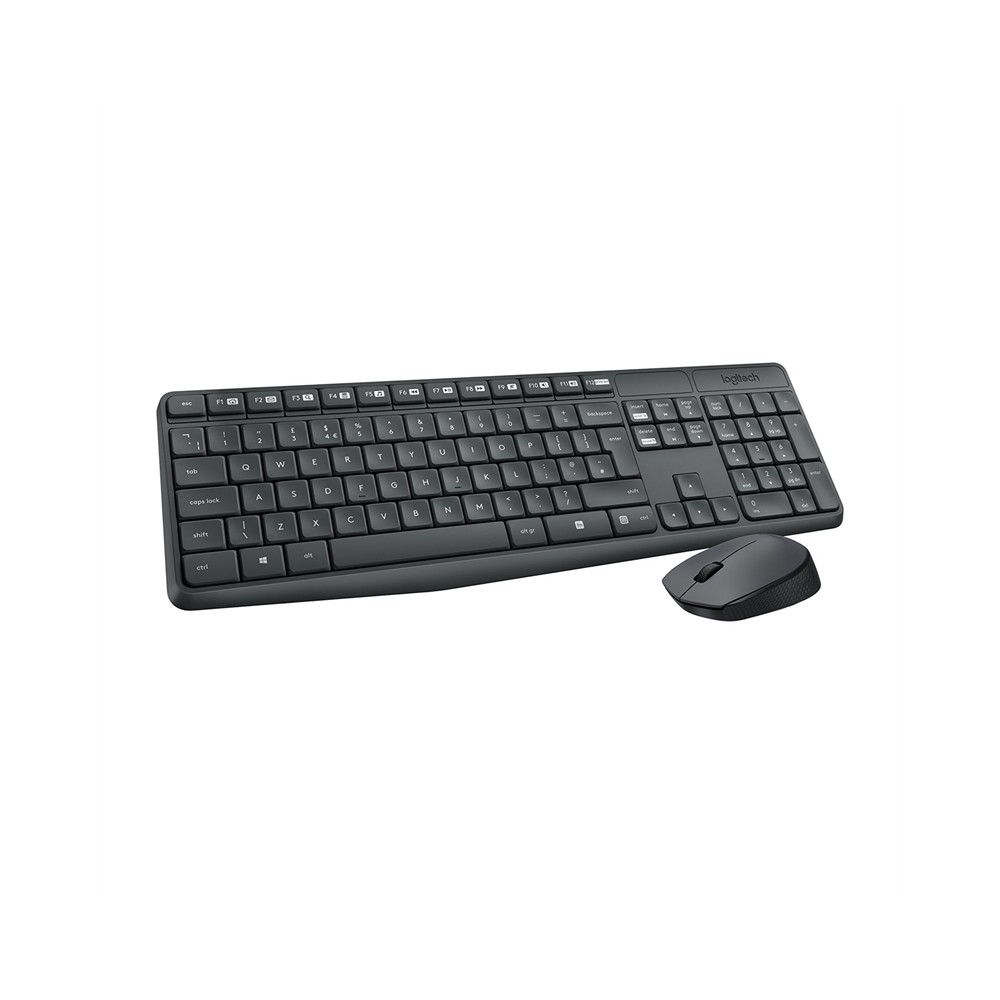 Logitech MK235 Teclado y raton Inalambrico Gris