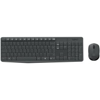 Logitech MK235 Teclado y raton Inalambrico Gris