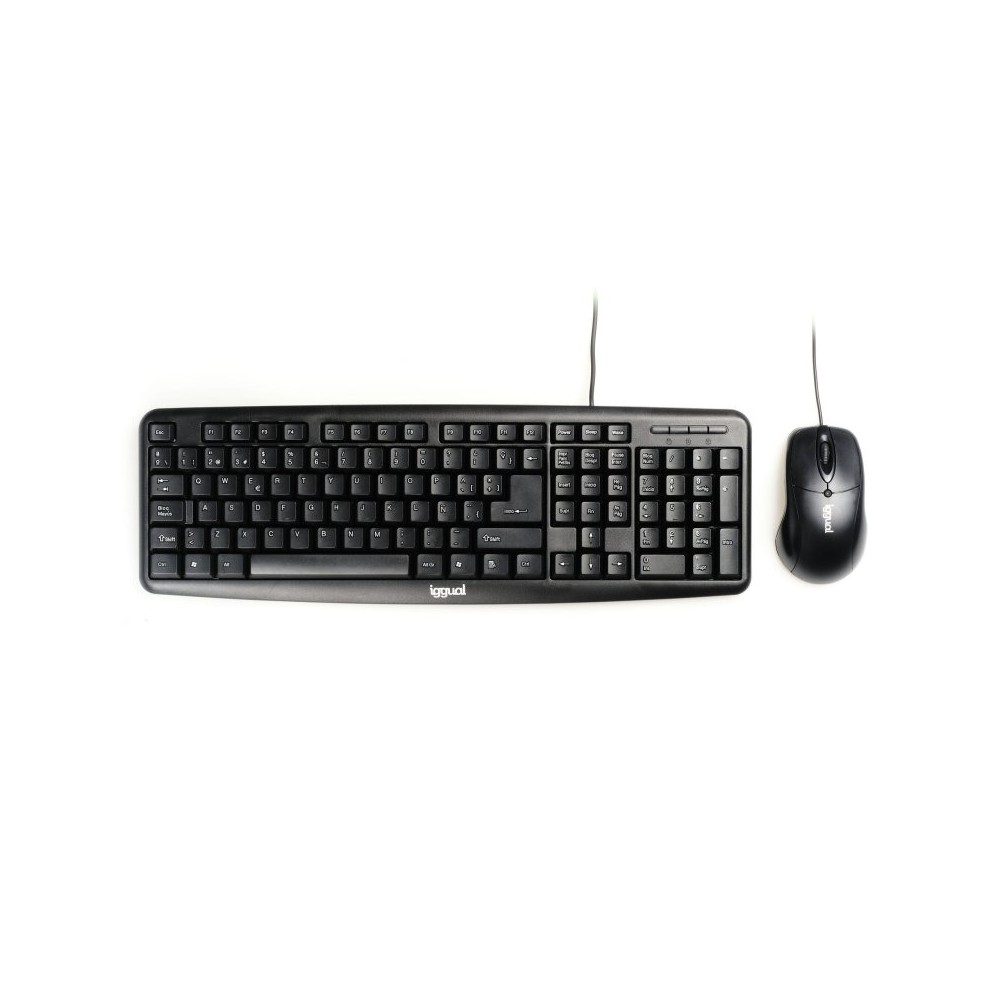 iggual Kit teclado y raton COM CK BASIC negro