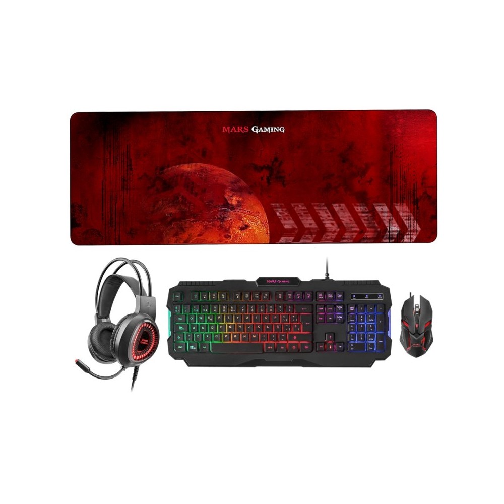 Mars Gaming Combo MCPRGB2 4IN1 RGB SPANISH