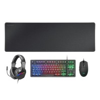 MARS GAMING Combo Gaming MCP RGB3 4EN1 Negro