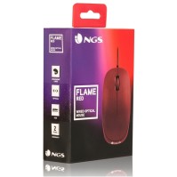 NGS Raton optico Redflame 1000 Dpi Rojo