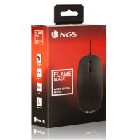 NGS Raton optico Flame 1000 Dpi Negro