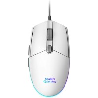 Mars Gaming Raton MMG 3200dpi RGB FLOW Blanco