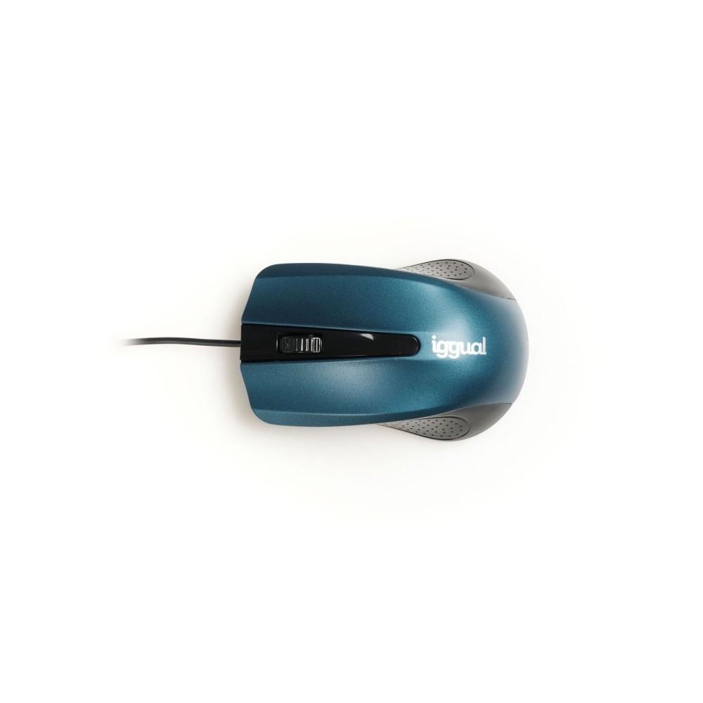 iggual Raton optico COM ERGONOMIC RL 800DPI azul