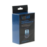 iggual Raton optico COM ERGONOMIC RL 800DPI azul