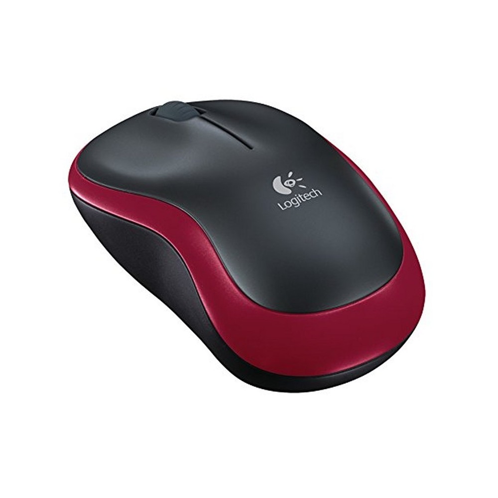 Logitech Raton Inalambrico M185 Rojo