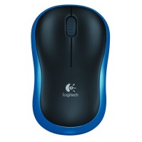 Logitech Raton Inalambrico M185 Azul