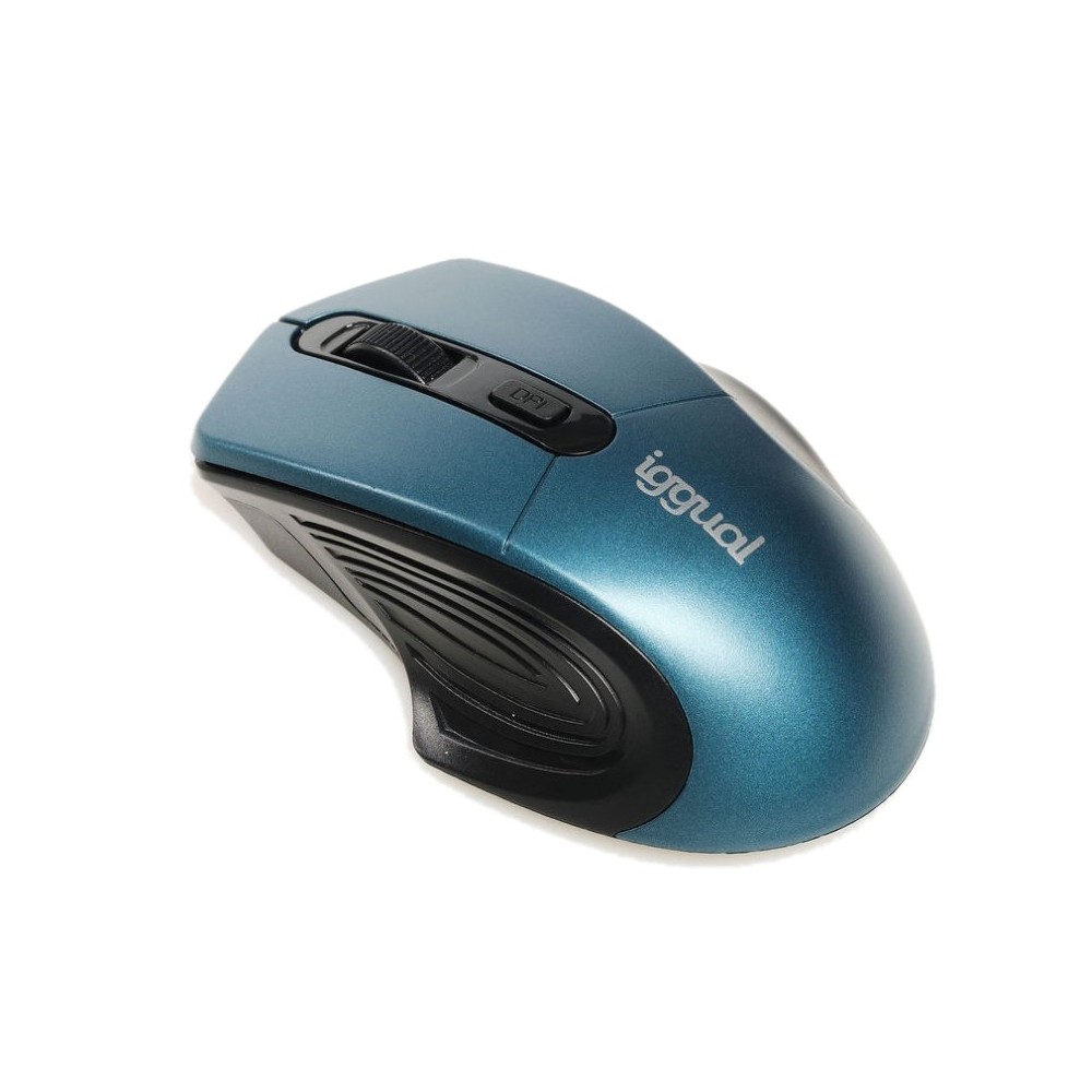 iggual Raton inalambrico ERGONOMIC L 1600DPI azul