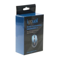 iggual Raton inalambrico ERGONOMIC L 1600DPI azul