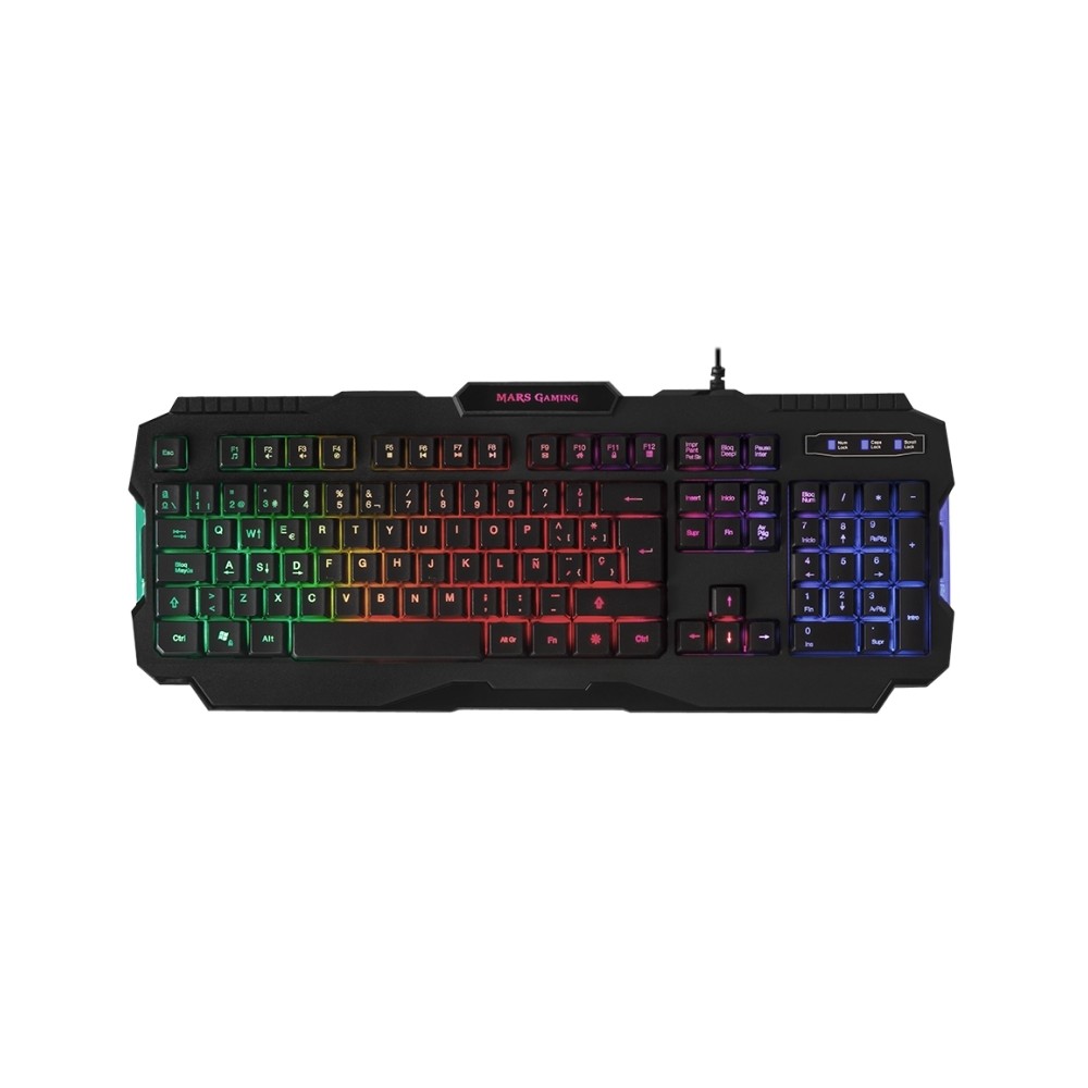 Mars Gaming MRK0 Tec Gaming 3 Modos RGB Rainbow