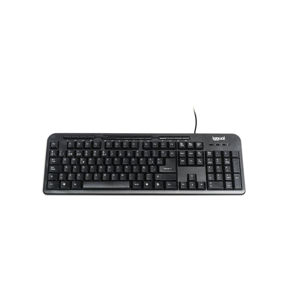 iggual Teclado multimedia CK BASIC 120T negro