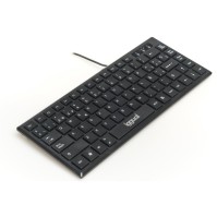 iggual Teclado USB compacto TKL Slim TKL USB negro