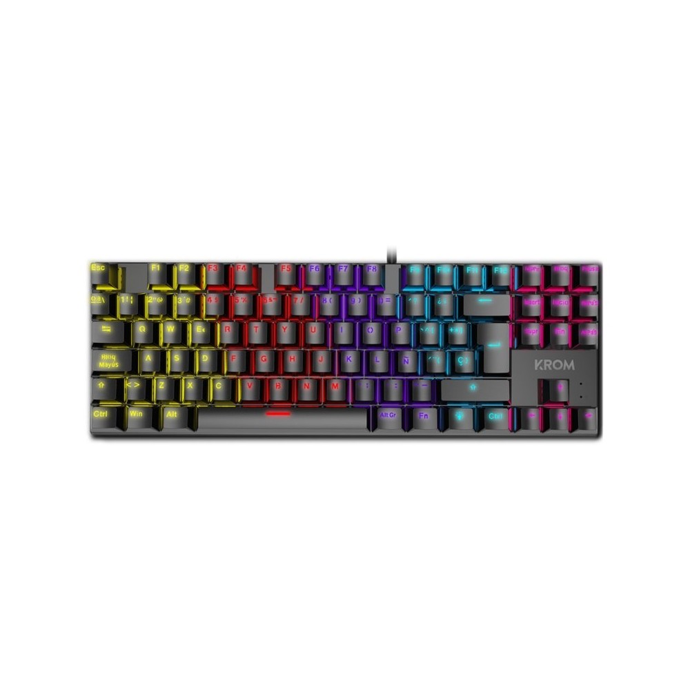 KROM Teclado Gaming NXKROMKASICTKL TKL RAINBOW