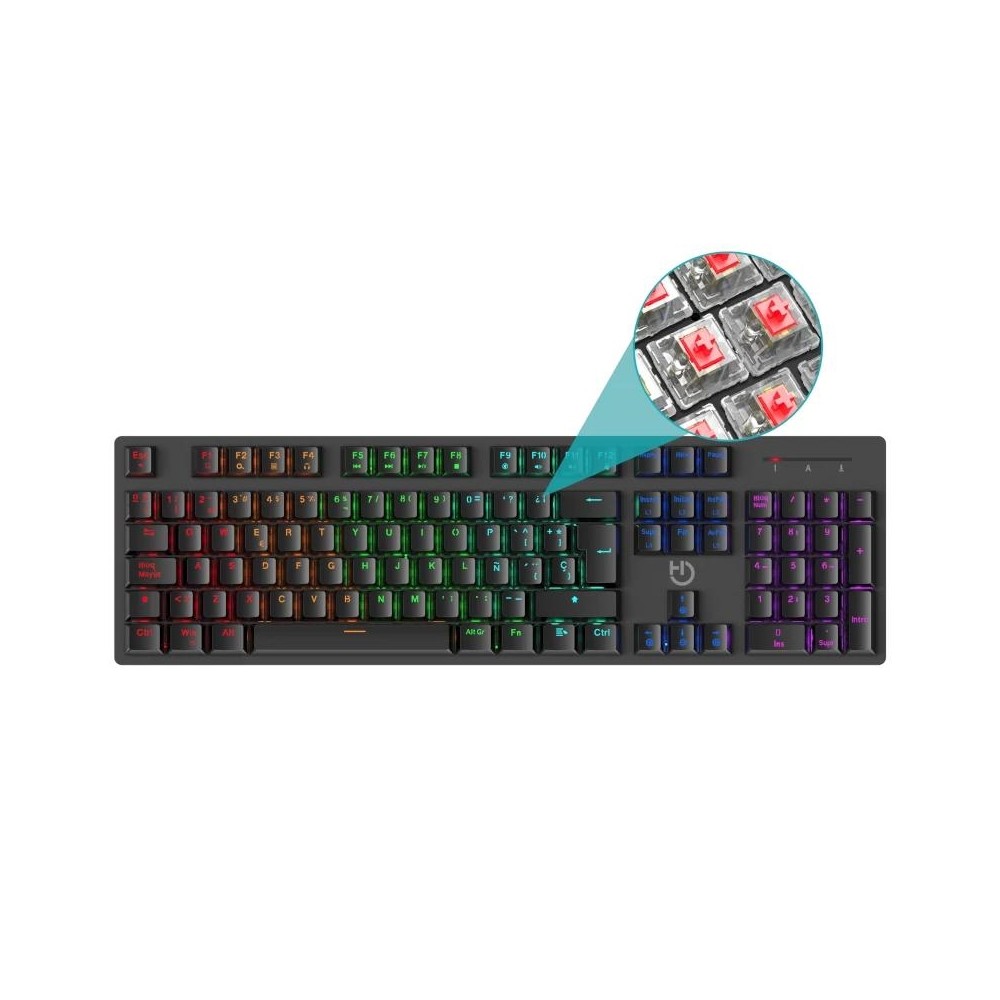 HIDITEC Teclado Gaming GK400 mecanico