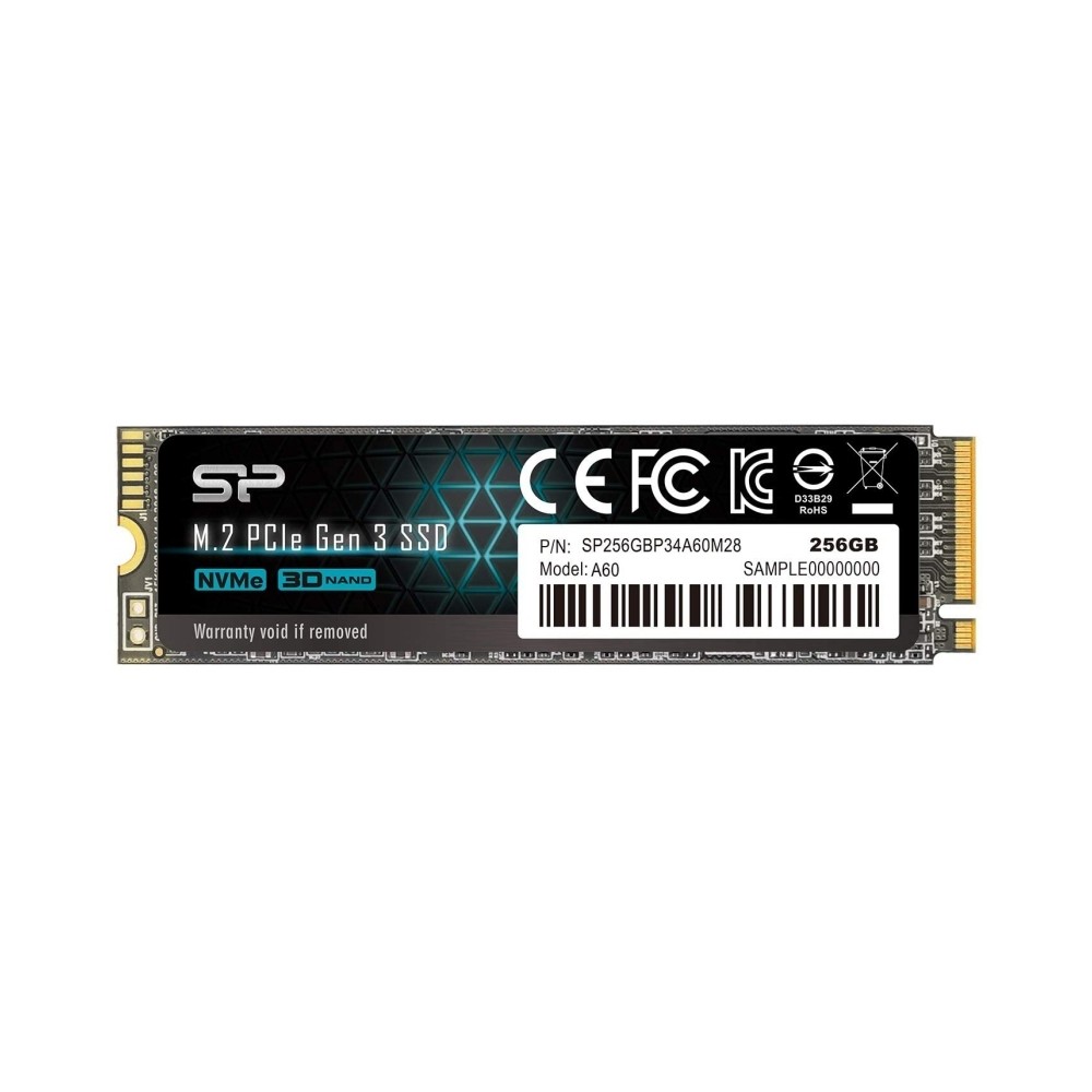 SP P34A60 256GB SSD M2 PCIe Gen3x4 Nvme