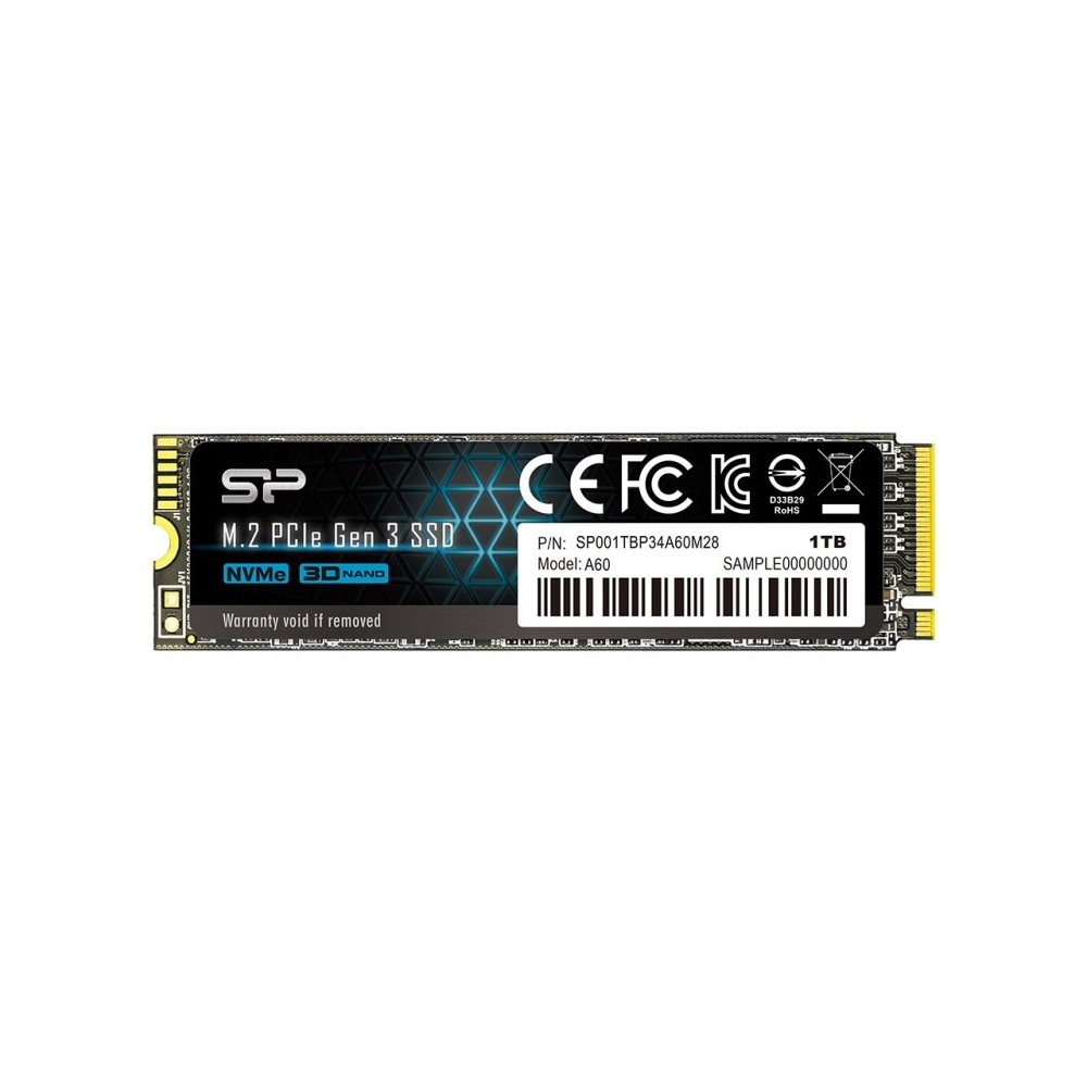 SP P34A60 1TB SSD M2 PCIe Gen3x4 Nvme