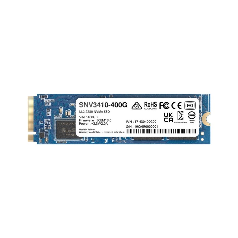 Synology SNV3410 400G SSD NVMe PCIe 30 M2 2280