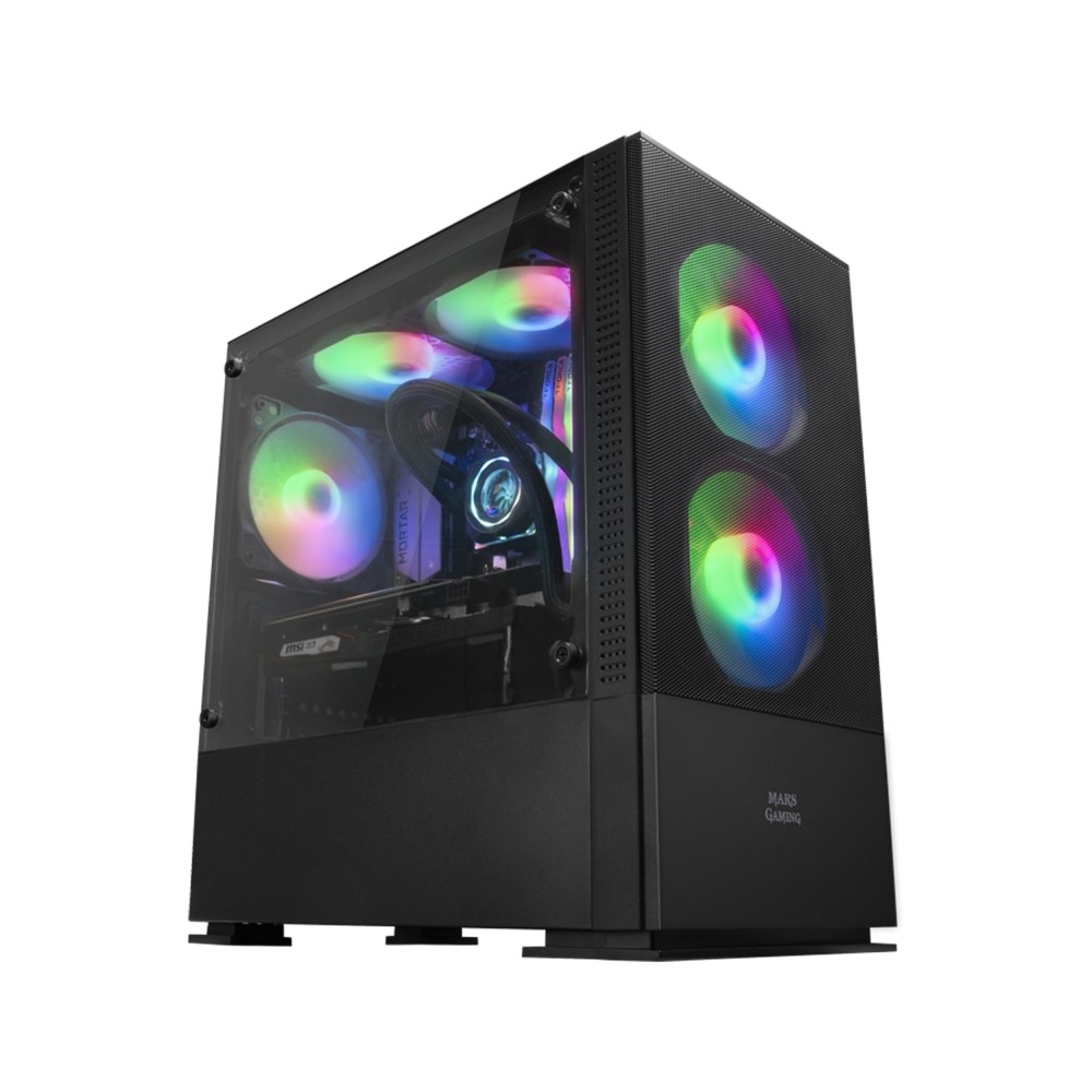 Mars Gaming Caja MCZ PREMIUM M ATX 2X FRGB Negra