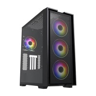 Hiditec Caja E ATX H2 AIR ARGB BLACK