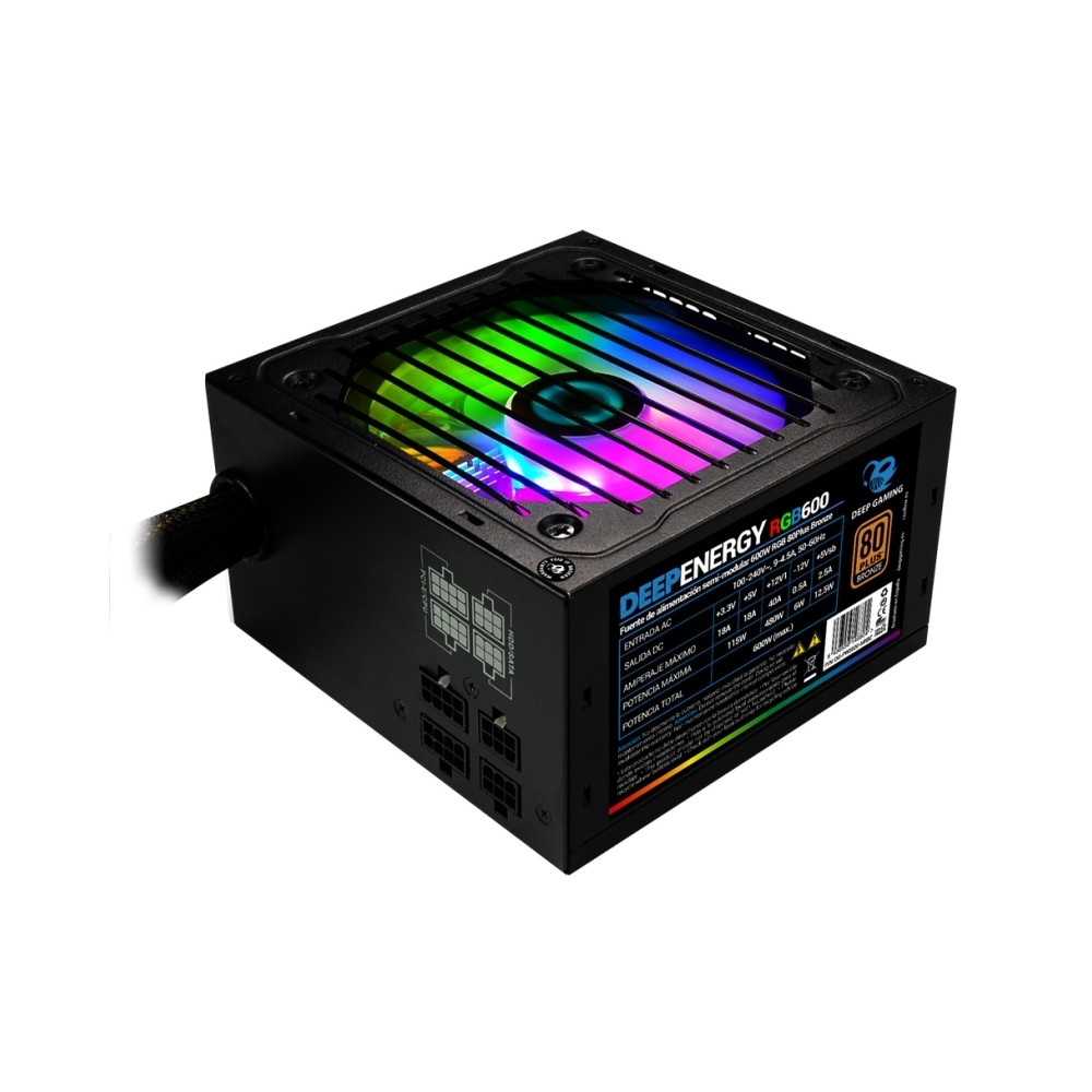 Deepgaming Fuente Alimentacion 600 W 80Bronze