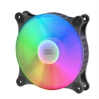 MARS GAMING MFDUO 12CM 2XFANRGB Ult silent Black