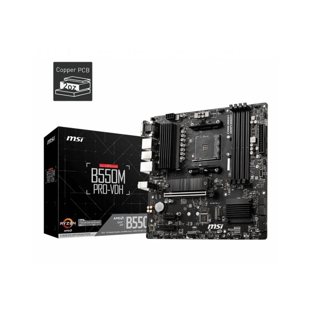 MSI Placa Base B550M PRO VDH mATX AM4