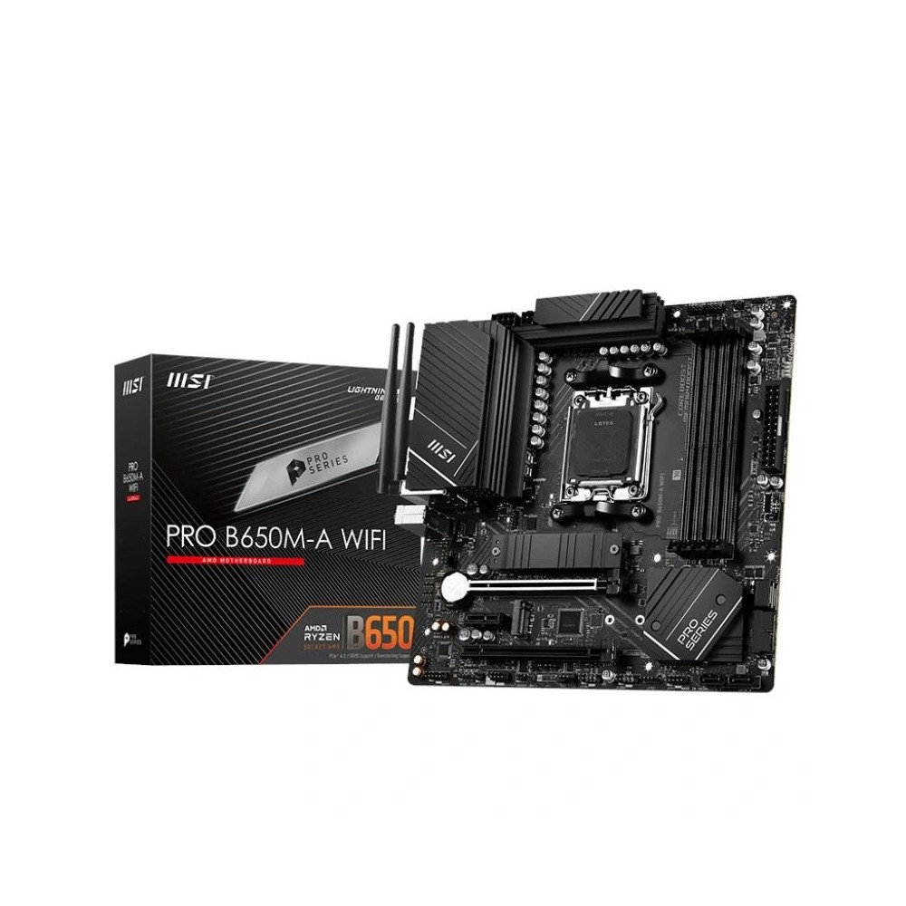 MSI Placa Base PRO B650M A WIFI mATX AM5