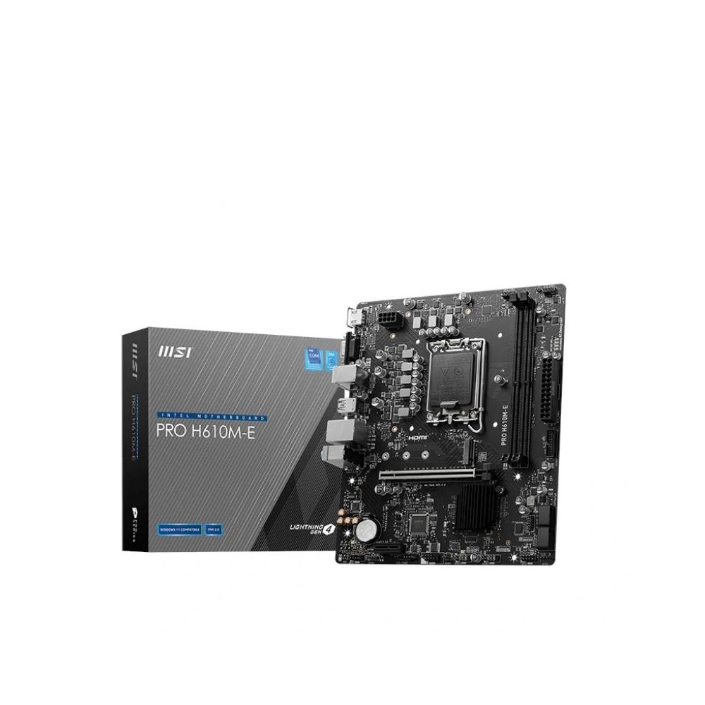 MSI Placa Base PRO H610M E DDR5 mATX 1700