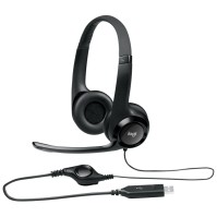 Logitech AuricularMic H390 USB Negro