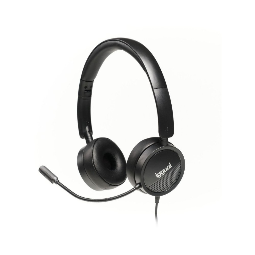 iggual Auriculares con micro Dual Tech USB 35 mm