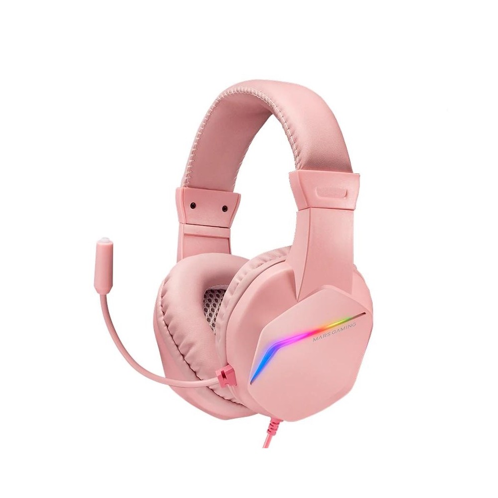 MARS GAMING Auricularmic MH122 Rosa