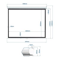 iggual Pantalla manual 4 3 112 200x200 cm