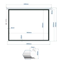 iggual Pantalla electrica 4 3 112 200x200 cm