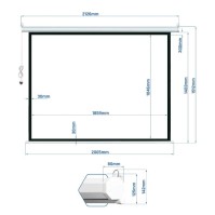 iggual Pantalla electrica 16 9 84 184x104 cm