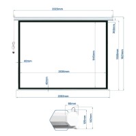 iggual Pantalla electrica 16 9 92 203x114 cm