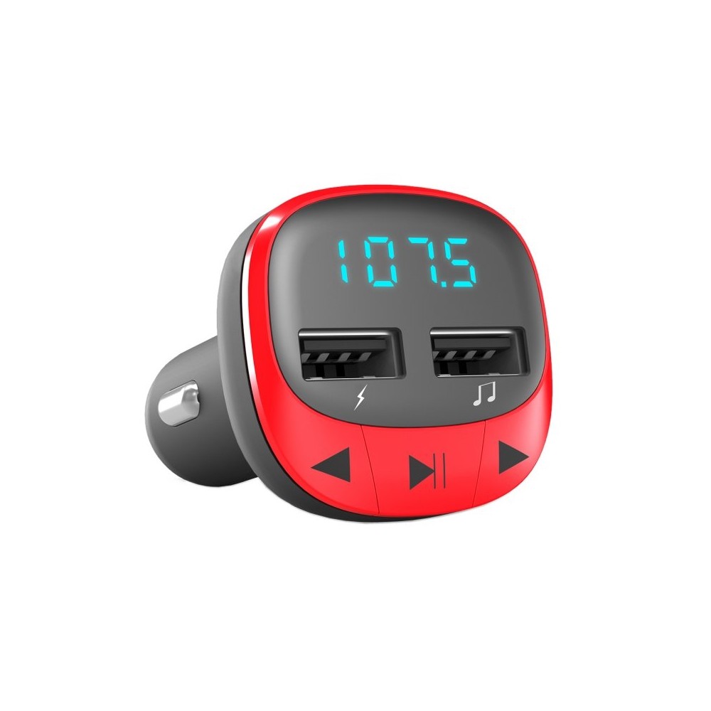 Energy sistem Car Transmitter FM Red microSDMP3