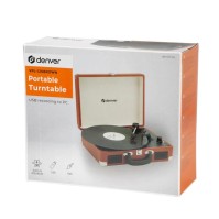 Denver VPL 120 Tocadiscos USB Marron