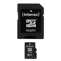 Intenso 3413470 Micro SD clase 10 16GB c adapt