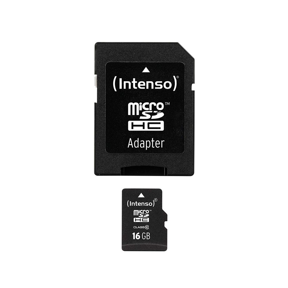 Intenso 3413470 Micro SD clase 10 16GB c adapt