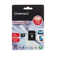 Intenso 3413480 Micro SD clase 10 32GB c adapt