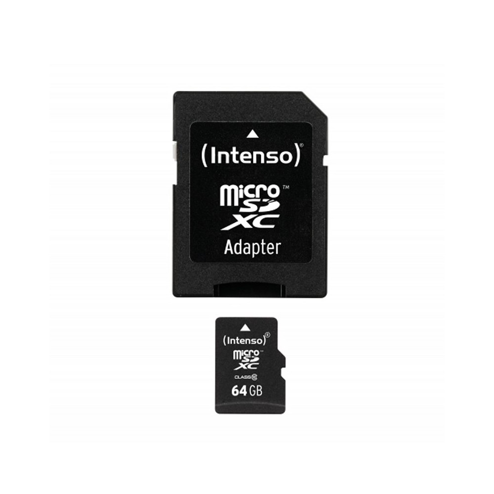 Intenso 3413490 Micro SD clase 10 64GB c adapt