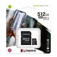 Kingston SDCS2 512GB microSD XC clase 10 512GB c a