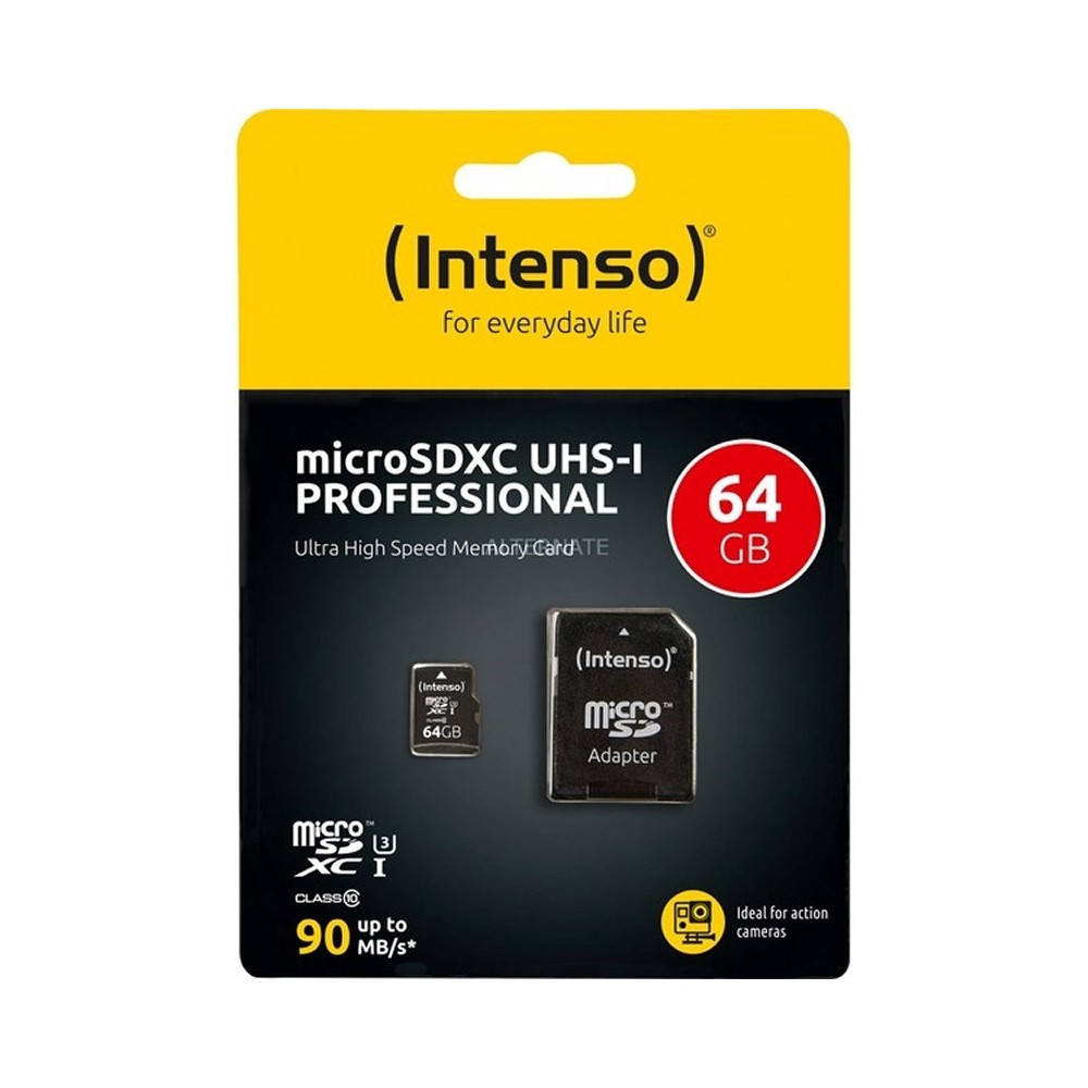 Intenso 3433490 Micro SD UHS I profesiona 64GB