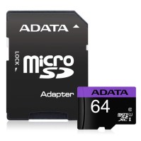 ADATA MicroSDHC 64GB UHS I CLASS10 c adapt