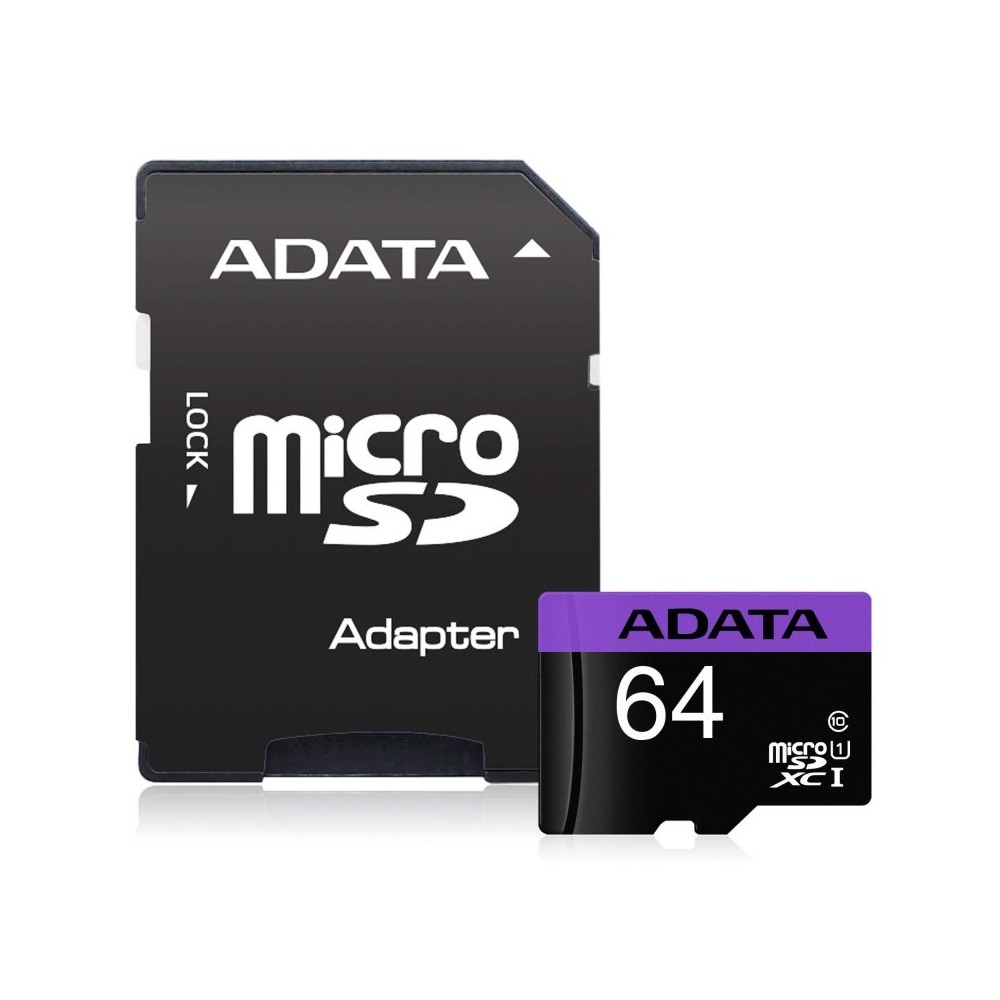 ADATA MicroSDHC 64GB UHS I CLASS10 c adapt