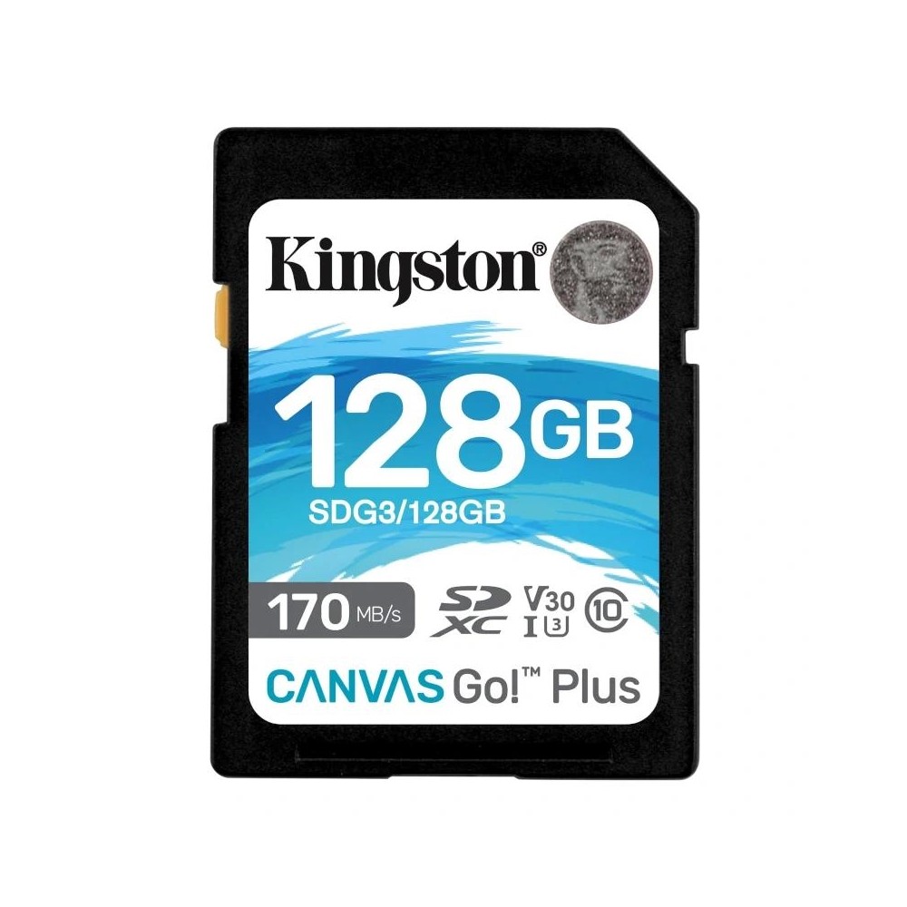 Kingston Canvas Go Plus SD 128GB class 10 U3 V30