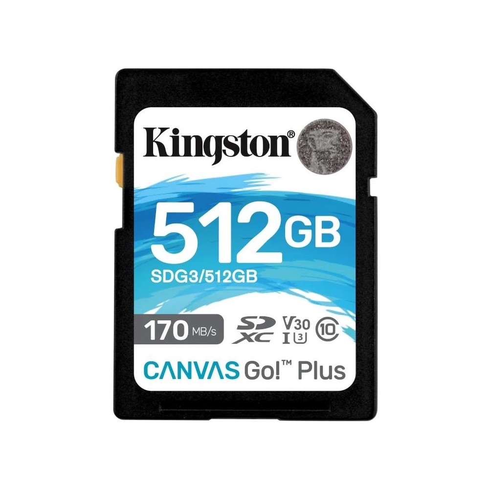 Kingston Canvas Go Plus SD 512GB class 10 U3 V30